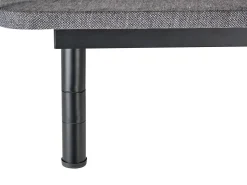 Hot Beliani Rete per letto regolabile elettricamente BRUNOY 90 x 200 cm Grigio Grigio Nero
