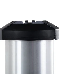 Online Beliani Riscaldatore a infrarossi da patio a piantana VEZUVIO 1500 W Nero Argento Nero