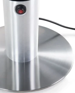 Online Beliani Riscaldatore a infrarossi da patio a piantana VEZUVIO 1500 W Nero Argento Nero