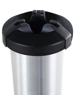 Online Beliani Riscaldatore a infrarossi da patio a piantana VEZUVIO 1500 W Nero Argento Nero