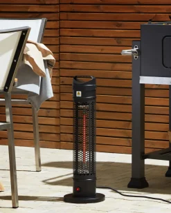 Online Beliani Riscaldatore a infrarossi da patio a piantana KRAKATOA 1000 W Nero