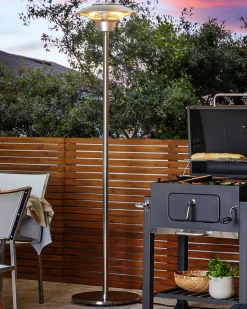 Online Beliani Riscaldatore a infrarossi da patio a piantana ASKJA 1500 W Argento