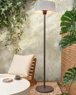 Online Beliani Riscaldatore a infrarossi da patio a piantana VARAZZE 1500 W Grigio