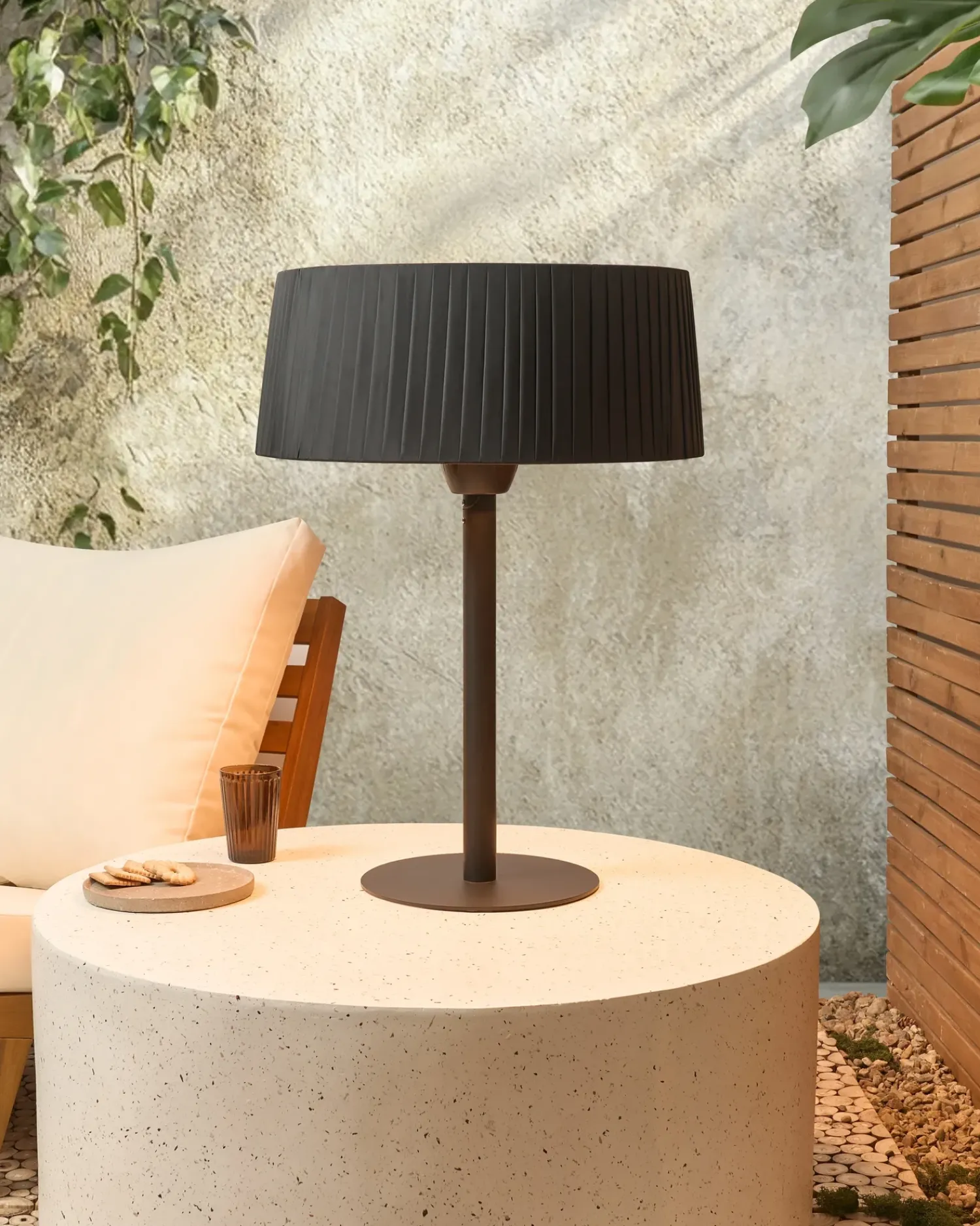 Online Beliani Riscaldatore a infrarossi da patio a piantana OLLERIA 1500 W Nero
