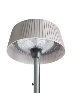 Beliani Riscaldatore a infrarossi da patio a piantana OLLERIA 1500 W Grigio