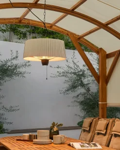 Clearance Beliani Riscaldatore a infrarossi da patio sospeso ASCEA 1500 W chiaro Grigio