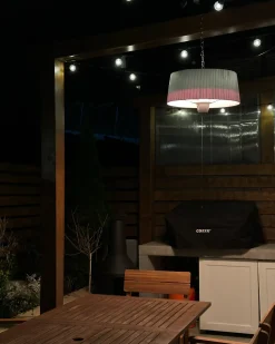 Clearance Beliani Riscaldatore a infrarossi da patio sospeso ASCEA 1500 W chiaro Grigio
