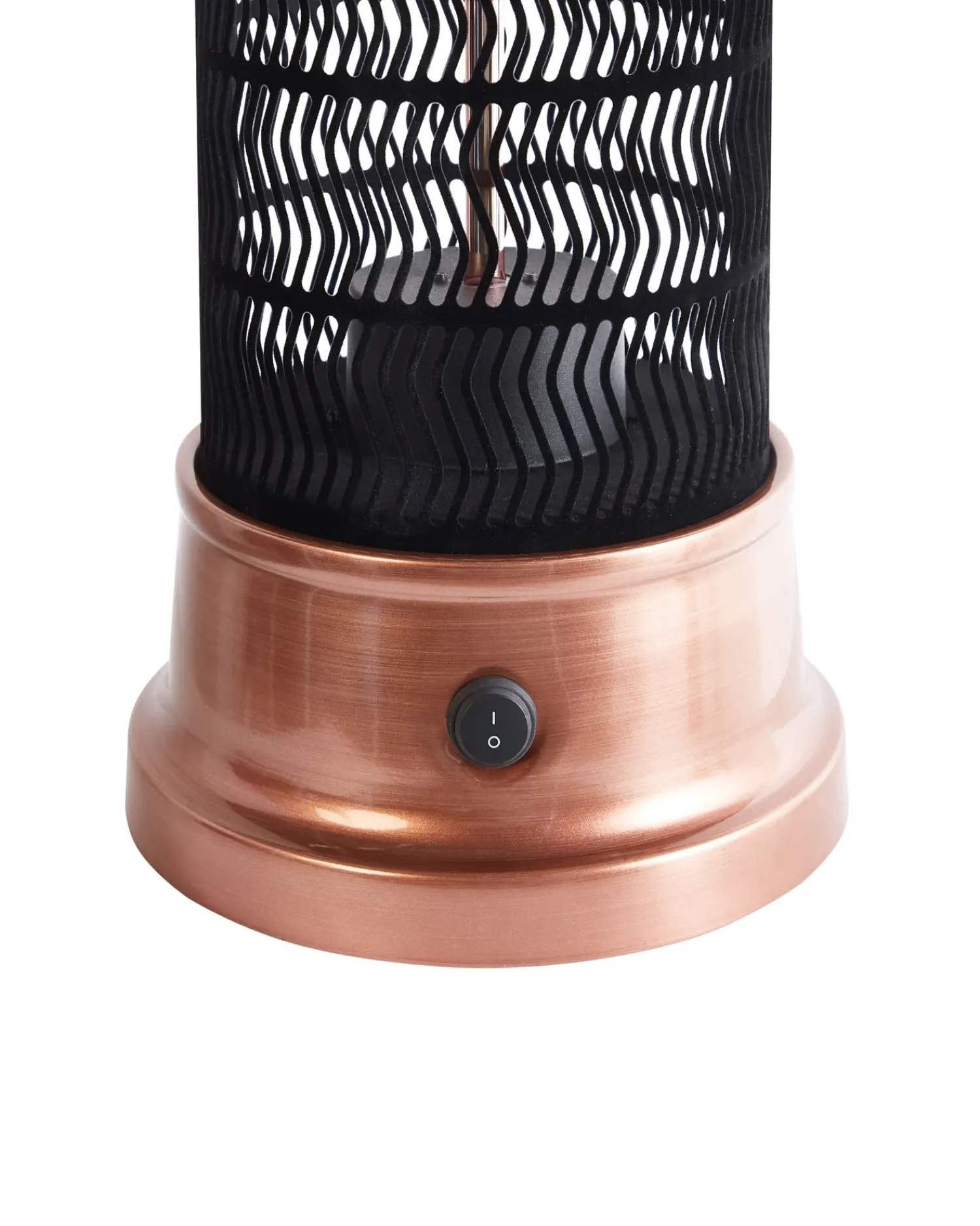 Hot Beliani Riscaldatore a infrarossi da patio a piantana LLAIMA 1800 W Rame