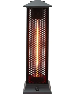 New Beliani Riscaldatore a infrarossi da patio a piantana TUNUPA 1500 W Nero