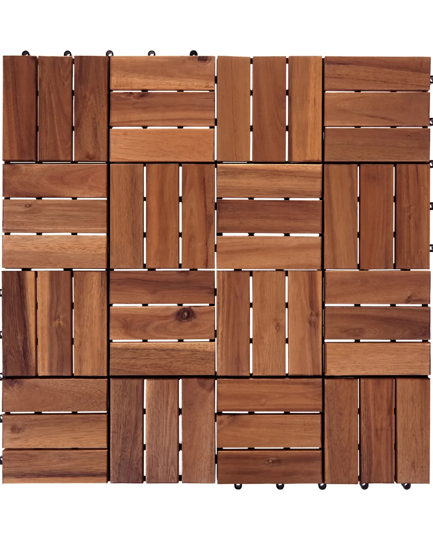 New Beliani Rivestimenti e piastrelle da esterno ACERENZA Legno di acacia certificato Marrone