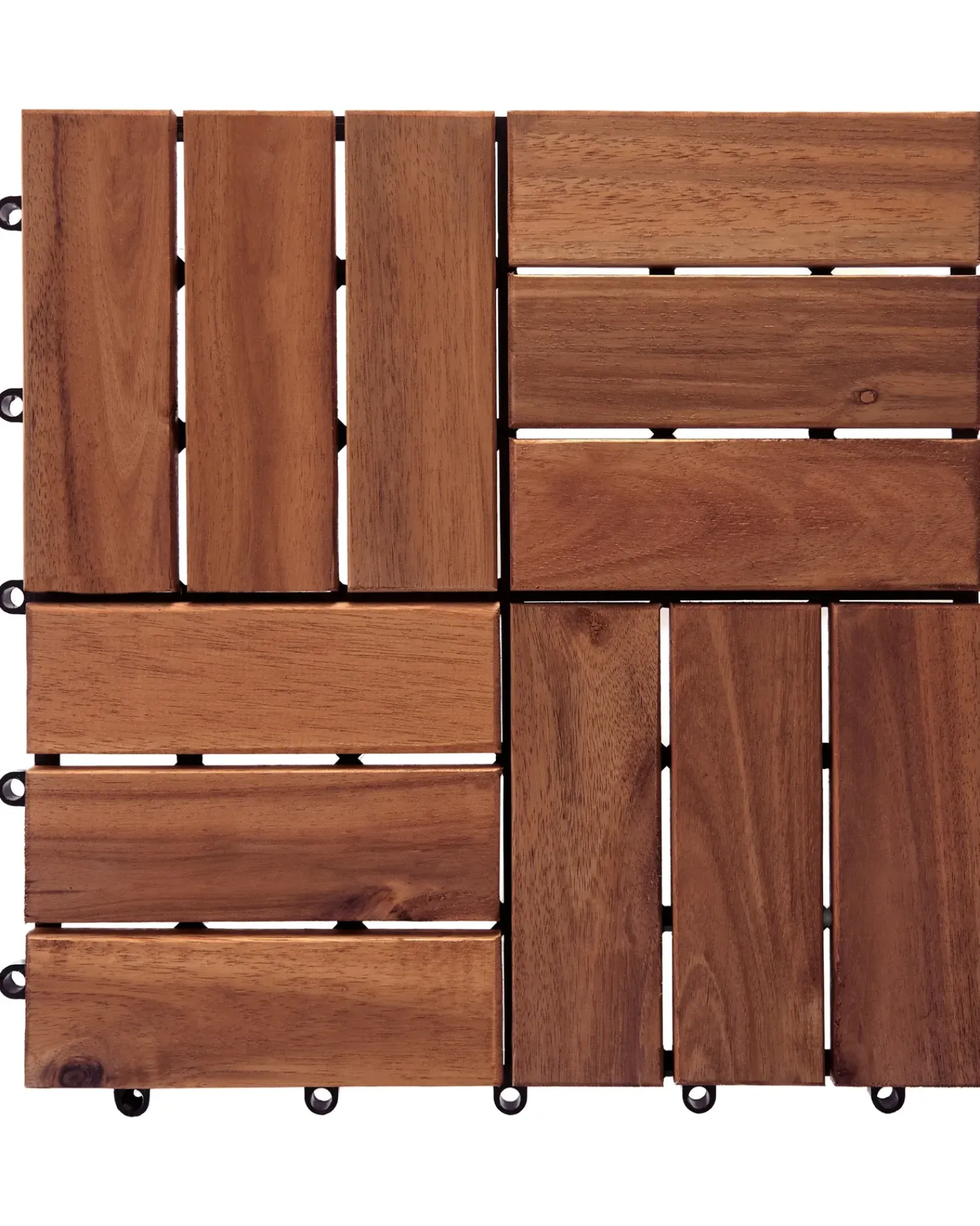 New Beliani Rivestimenti e piastrelle da esterno ACERENZA Legno di acacia certificato Marrone