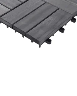 Outlet Beliani Rivestimenti e piastrelle da esterno ACERENZA Legno di acacia certificato Grigio