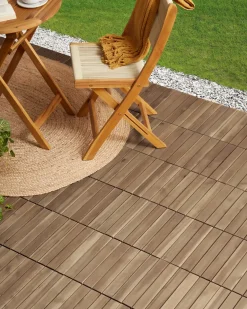 Online Beliani Rivestimenti e piastrelle da esterno ACCETTURA Legno di acacia certificato Naturale