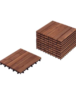 New Beliani Rivestimenti e piastrelle da esterno ACCETTURA Legno di acacia certificato Marrone
