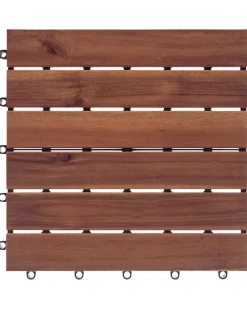 New Beliani Rivestimenti e piastrelle da esterno ACCETTURA Legno di acacia certificato Marrone