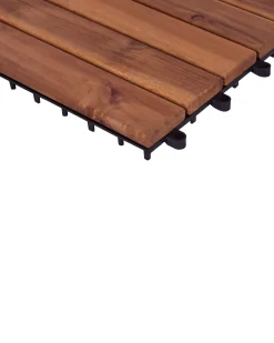 New Beliani Rivestimenti e piastrelle da esterno ACCETTURA Legno di acacia certificato Marrone