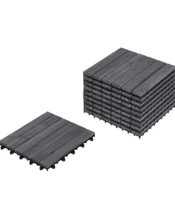 Clearance Beliani Rivestimenti e piastrelle da esterno ACCETTURA Legno di acacia certificato Grigio