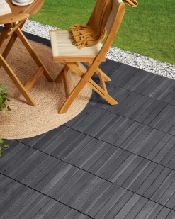 Clearance Beliani Rivestimenti e piastrelle da esterno ACCETTURA Legno di acacia certificato Grigio