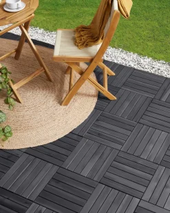 Clearance Beliani Rivestimenti e piastrelle da esterno ACCETTURA Legno di acacia certificato Grigio