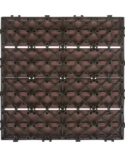 Sale Beliani Rivestimenti e piastrelle da esterno ATELETA Composito legno-plastica (WPC) Marrone