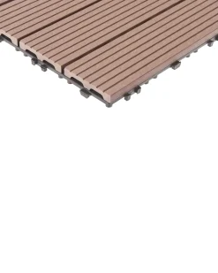 Sale Beliani Rivestimenti e piastrelle da esterno ATELETA Composito legno-plastica (WPC) Marrone
