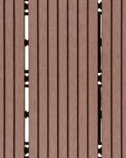 Sale Beliani Rivestimenti e piastrelle da esterno ATELETA Composito legno-plastica (WPC) Marrone