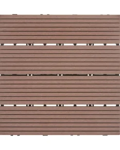 Sale Beliani Rivestimenti e piastrelle da esterno ATELETA Composito legno-plastica (WPC) Marrone