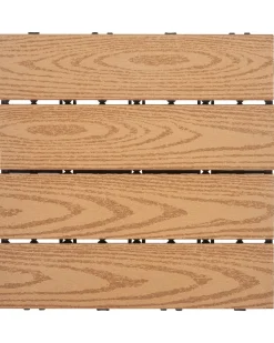 Sale Beliani Rivestimenti e piastrelle da esterno ATESSA Composito legno-plastica (WPC) chiaro Marrone