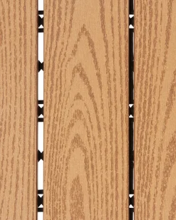 Sale Beliani Rivestimenti e piastrelle da esterno ATESSA Composito legno-plastica (WPC) chiaro Marrone
