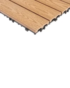 Sale Beliani Rivestimenti e piastrelle da esterno ATESSA Composito legno-plastica (WPC) chiaro Marrone