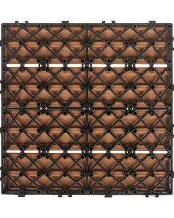 Sale Beliani Rivestimenti e piastrelle da esterno ATESSA Composito legno-plastica (WPC) chiaro Marrone