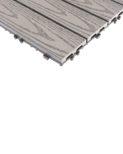 Online Beliani Rivestimenti e piastrelle da esterno ATESSA Composito legno-plastica (WPC) Grigio