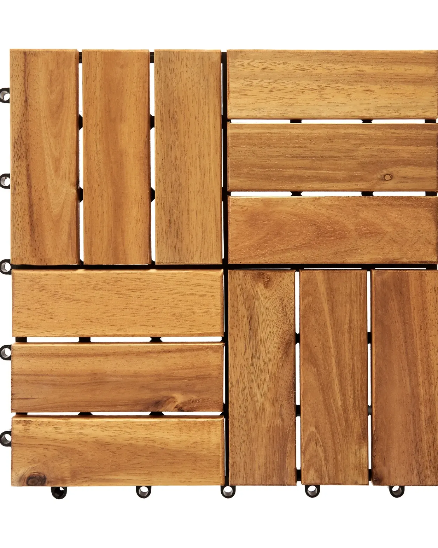 Outlet Beliani Rivestimenti e piastrelle da esterno ACERENZA Legno di acacia certificato Naturale