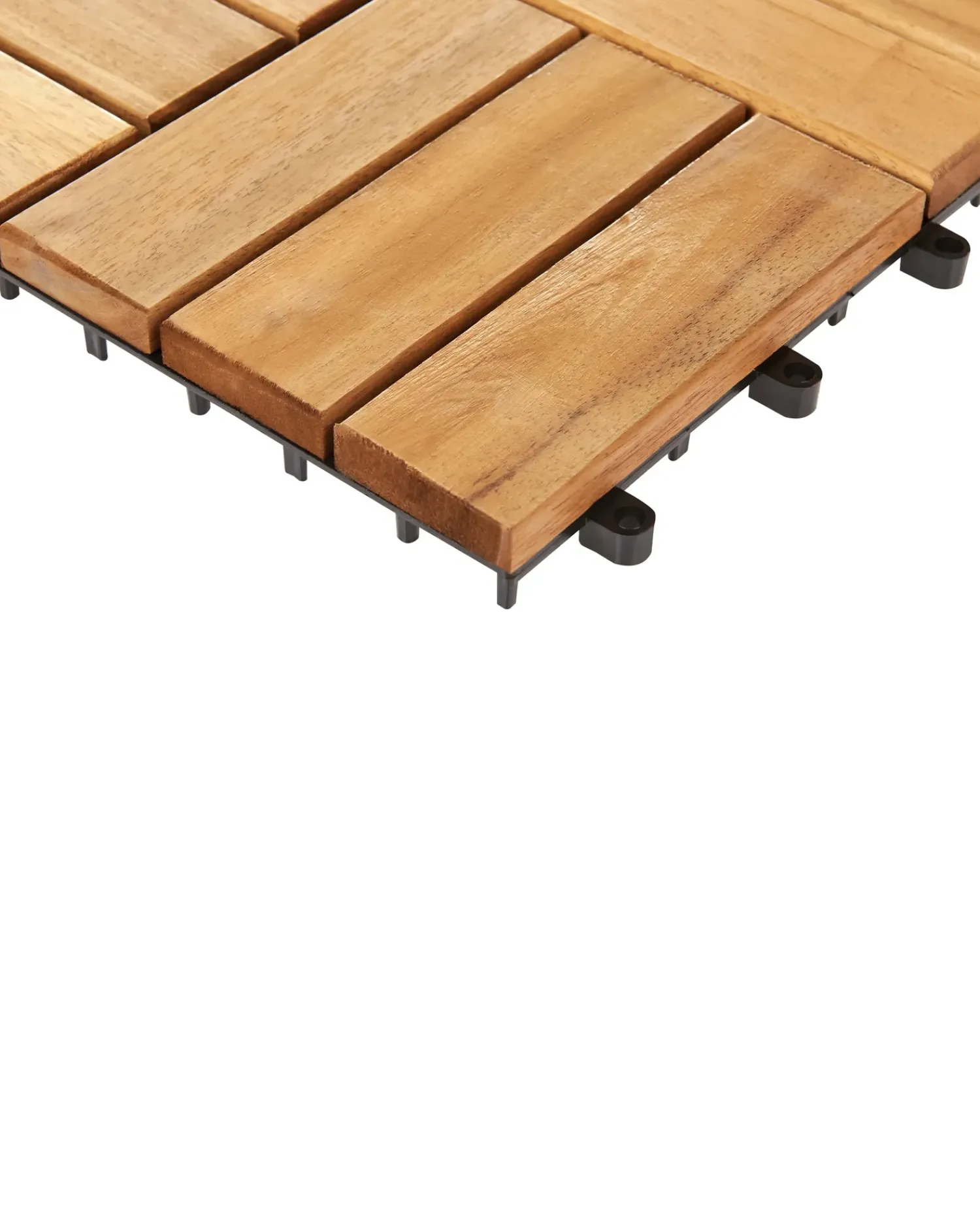 Outlet Beliani Rivestimenti e piastrelle da esterno ACERENZA Legno di acacia certificato Naturale