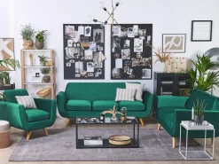 Hot Beliani BERNES Velluto Verde