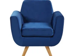 Best Beliani BERNES Velluto marino Blu