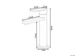 Rubinetteria per lavabo COLHUE Ottone Argento
