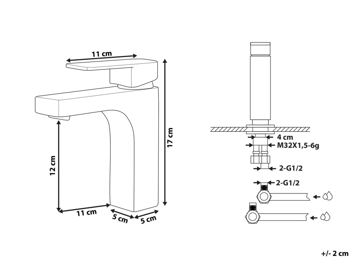 Rubinetteria per lavabo IRUPU Ottone Oro