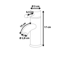 Sale Beliani Rubinetteria per lavabo RUSUMO Ottone Argento
