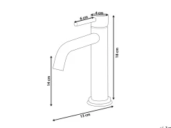 Rubinetteria per lavabo SALINAS Ottone Nero