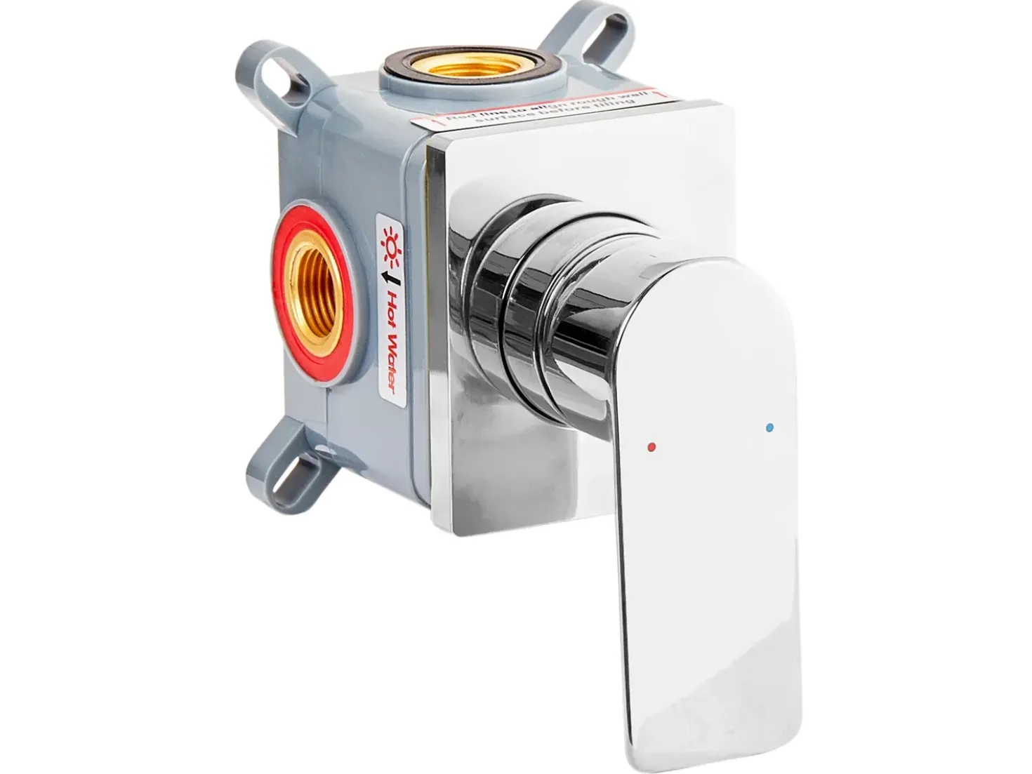 rubinetto miscelatore da parete per lavabo APONWAO Ottone Argento