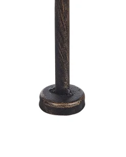 Discount Beliani Scaffalatura ad angolo SIDERNO Metallo 35 cm 35 cm Nero Oro Nero
