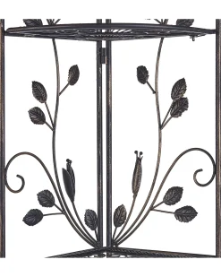 Discount Beliani Scaffalatura ad angolo SIDERNO Metallo 35 cm 35 cm Nero Oro Nero