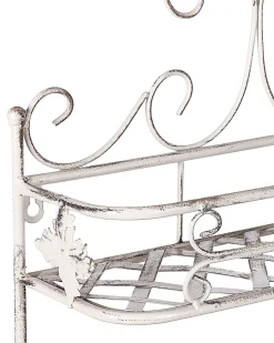 Clearance Beliani Scaffale a muro MARAYES Metallo Bianco