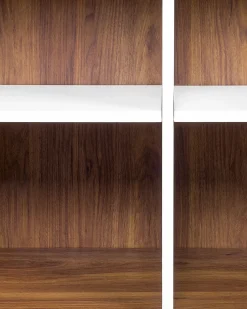 Discount Beliani Scaffale COLUMBUS 182 cm Marrone/Bianco Bianco Marrone