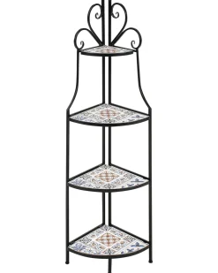 Beliani Scaffale FAVARA Metallo 43 cm 32 cm Nero Multicolore Nero