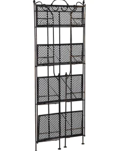 Outlet Beliani Scaffale ISERNIA Metallo 61 cm 29 cm Nero Oro Nero