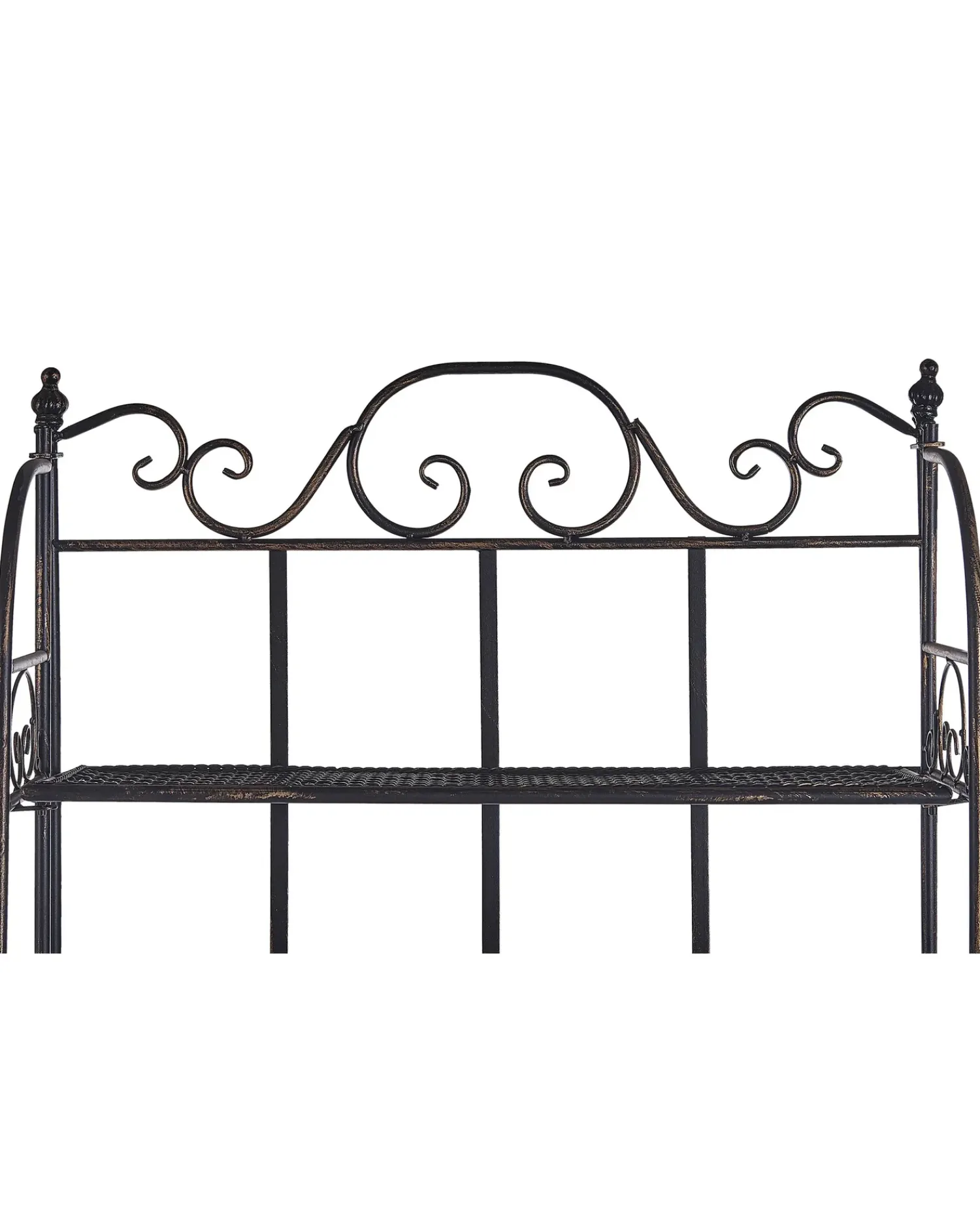 Outlet Beliani Scaffale ISERNIA Metallo 61 cm 29 cm Nero Oro Nero