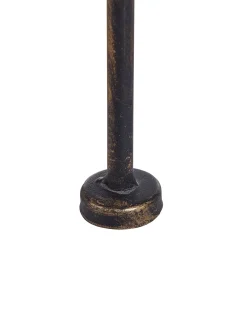 Outlet Beliani Scaffale ISERNIA Metallo 61 cm 29 cm Nero Oro Nero