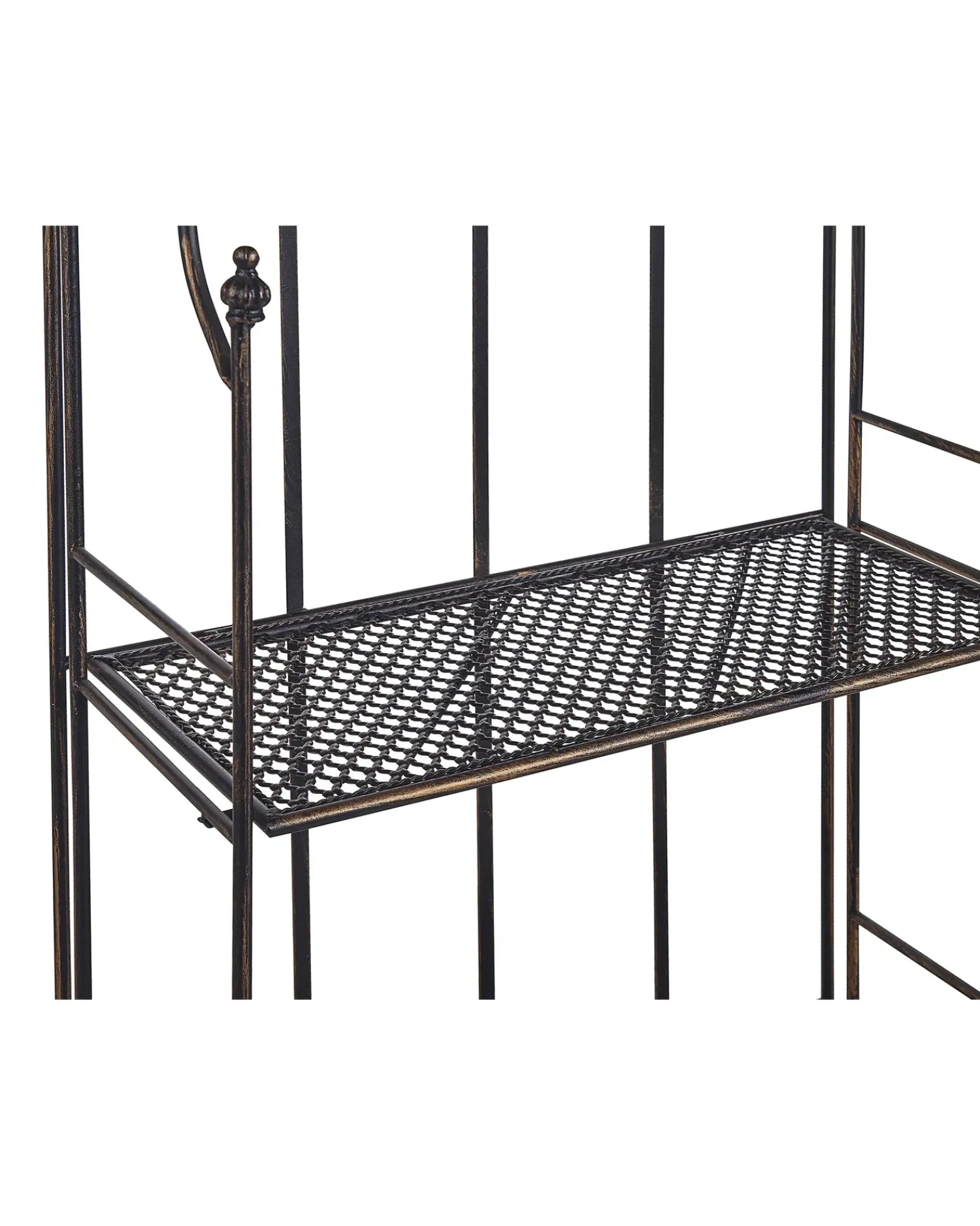 Outlet Beliani Scaffale ISERNIA Metallo 61 cm 29 cm Nero Oro Nero